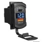 
Prise double USB-A+C + 12/24 V voltmètre 
