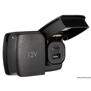 Prises USB-A+ USB-C étanches SCANSTRUT Flip Pro Ref 14.195.82