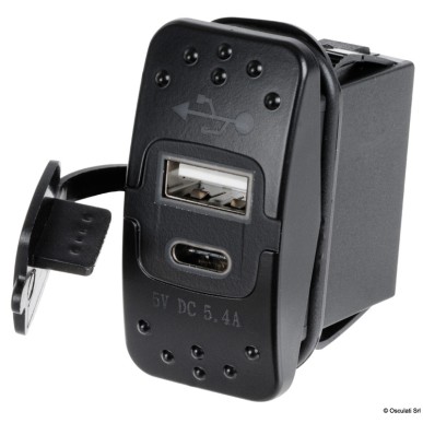 Prise de courant + double USB| EAN 8033137199165 Ref 14.195.62