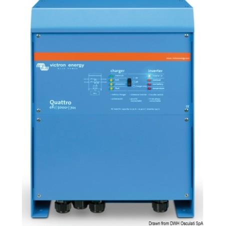 Système combiné VICTRON Quattro - Chargeur batterie + Inverseur| EAN 8033137090165 Ref 14.268.13
