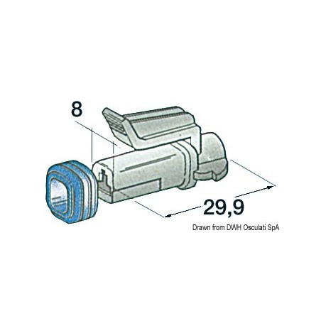Connecteurs étanches plastique| EAN 8033137089763 Ref 14.235.10