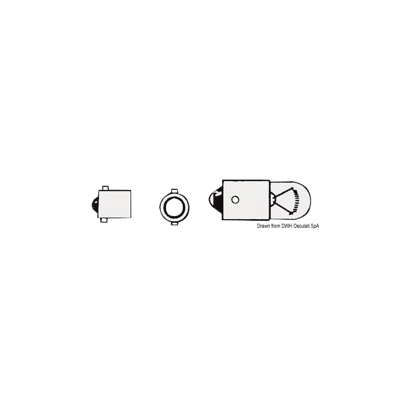 
Petite ampoule  baïonnette 12 V 4 W 
