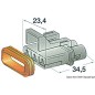 
Connecteur étanche en plastique femelle 3 pôles 
