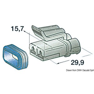 Connecteurs étanches plastique| EAN 8033137089787 Ref 14.235.30