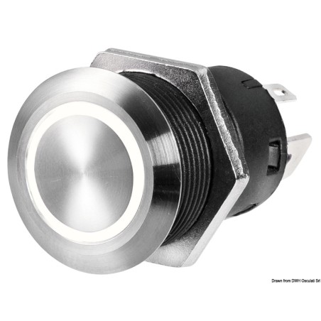 Interrupteur FLAT inox| EAN 8033137195112 Ref 14.215.07