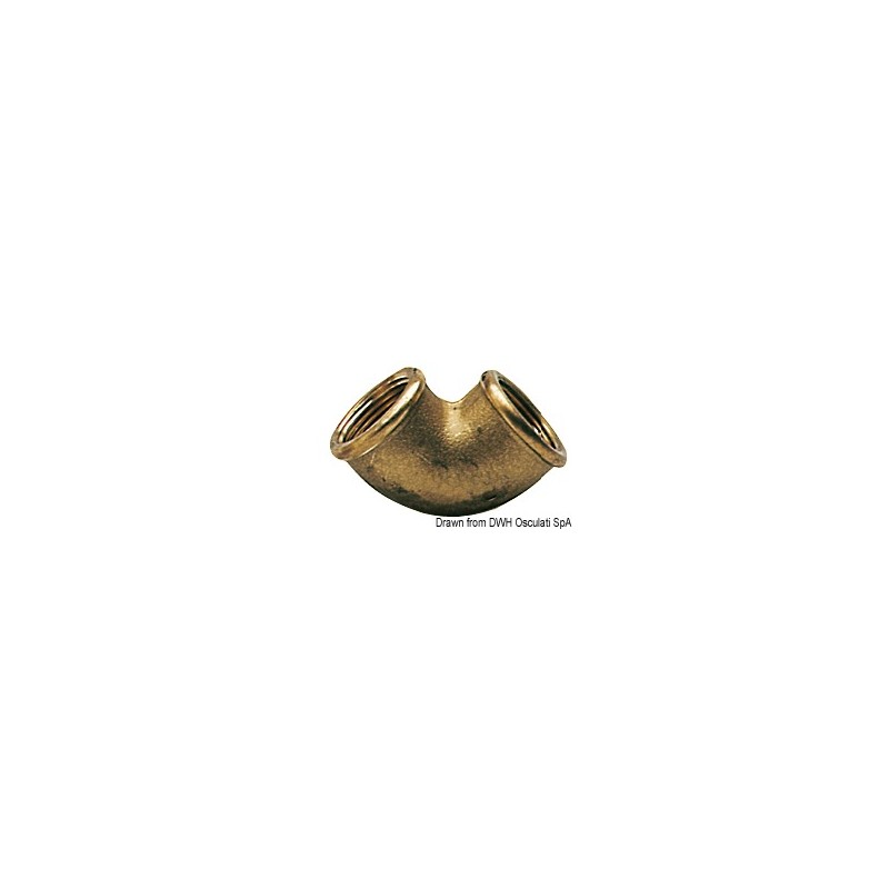 
Raccord coudé 90° laiton femelle/femelle 1/2" 

