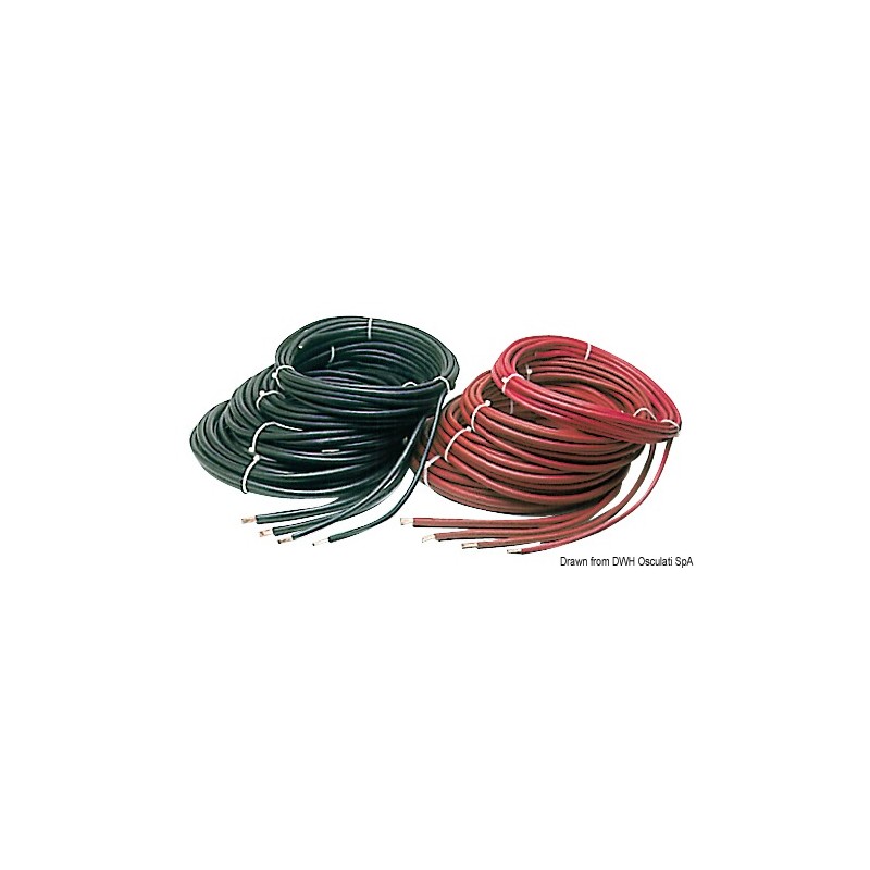 Câble de batterie en cuivre rouge 16 mm2 Câble de batterie en cuivre rouge 16 mm2