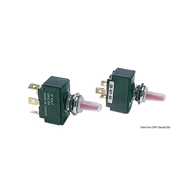 Interrupteur lumineux levier ON-OFF-ON
Interrupteur lumineux levier ON-OFF-ON