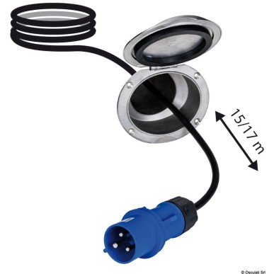 Câble électrique rétractable+ escamotable| EAN 8033137226496 Ref 14.322.06