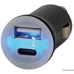 Prises USB 12/24V| EAN 8033137219757 Ref 14.517.19