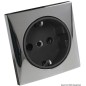 
Prise AC 220V type Schuko chromée 
