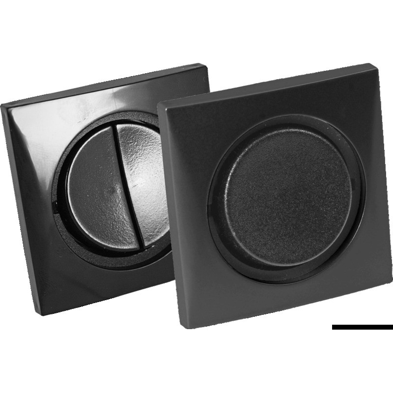 
Interrupteur double 10 A noir/noir 
