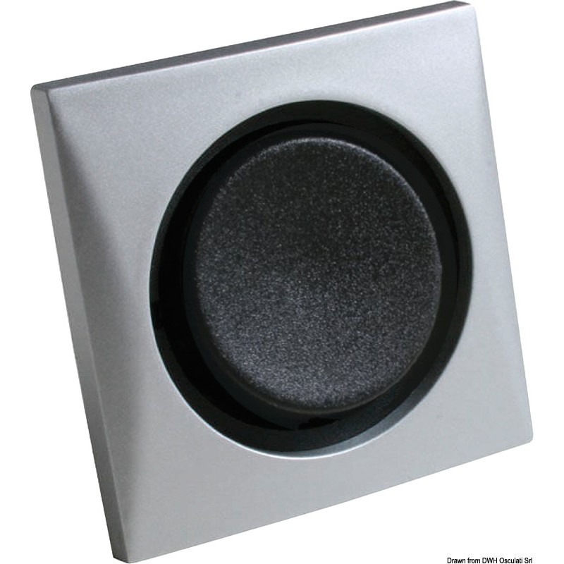 
Interrupteur simple 10 A satiné nickel/noir 
