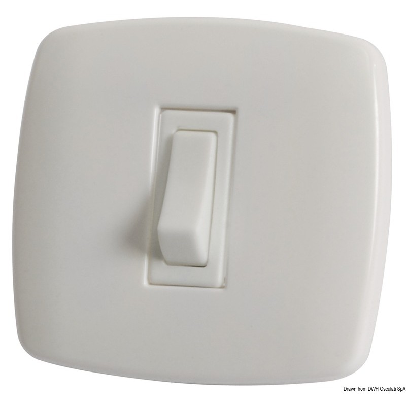 
Interrupteur Contemporary N. 1 blanc 
