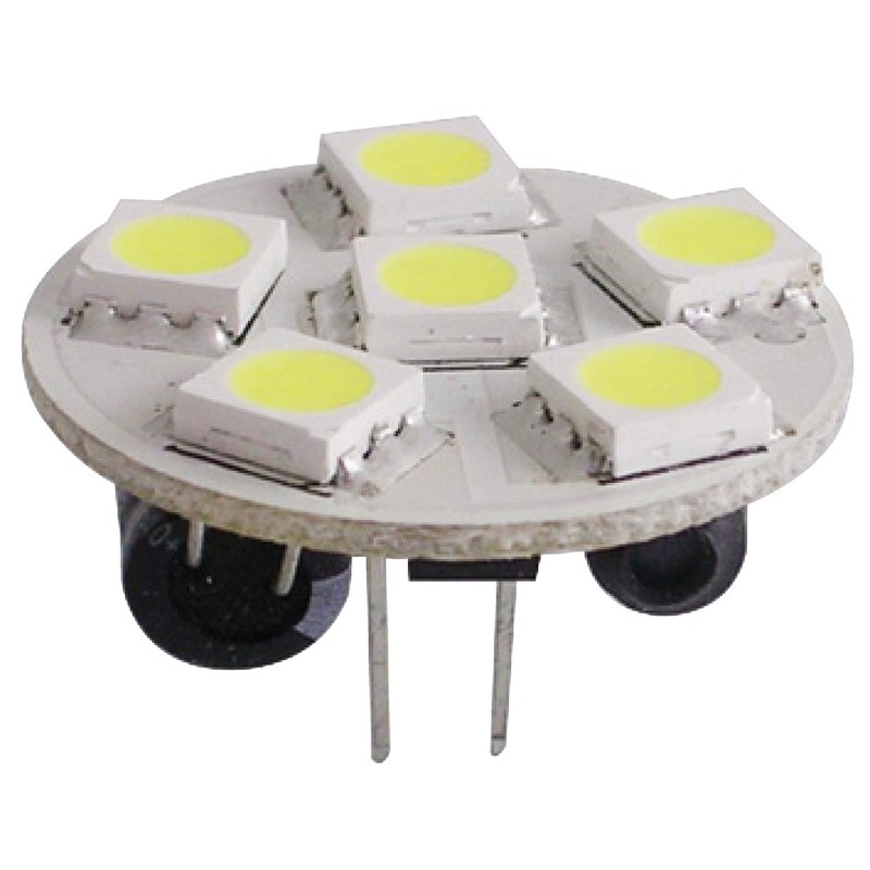 
Ampoule 6 LED G4 fixation arrière Ø 24 mm 
