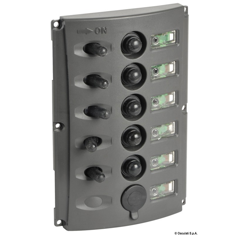 
Tableau électrique fusibles automatique double LED 
