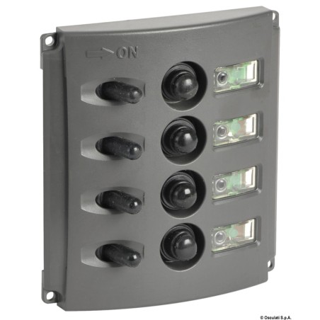 Tableaux électriques + fusibles automatiques+ double LED| EAN 8033137092350 Ref 14.850.04