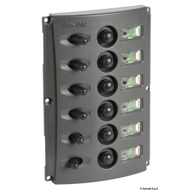 Tableaux électriques + fusibles automatiques+ double LED| EAN 8033137092374 Ref 14.850.06