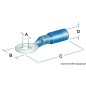 
Cosse  œil pre-isoleée 4,3 mm bleu 
