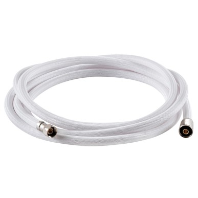 Tuyau douche nylon armé blanc| EAN 8033137052897 Ref 15.198.01