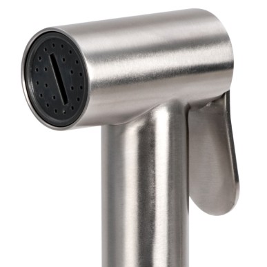 Boîtier douchette pont New Edge + douchette Tiger inox| EAN 8033137190575 Ref 15.164.60BU