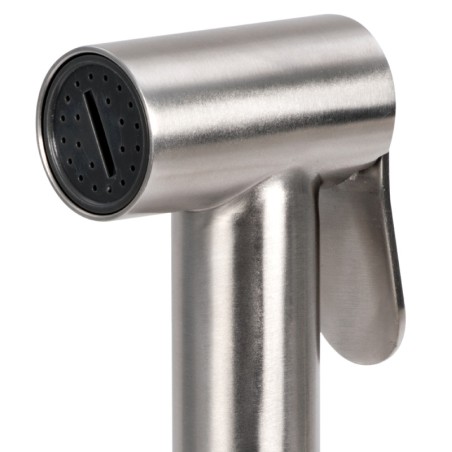Boîtier douchette pont New Edge + douchette Tiger inox| EAN 8033137190537 Ref 15.164.30BU