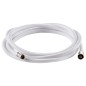
Tuyau douche armé en nylon blanc 2,5 m 
