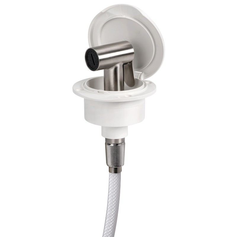 
Douche pont Classic Evo Tiger tuyau PVC 4 m blanc 
