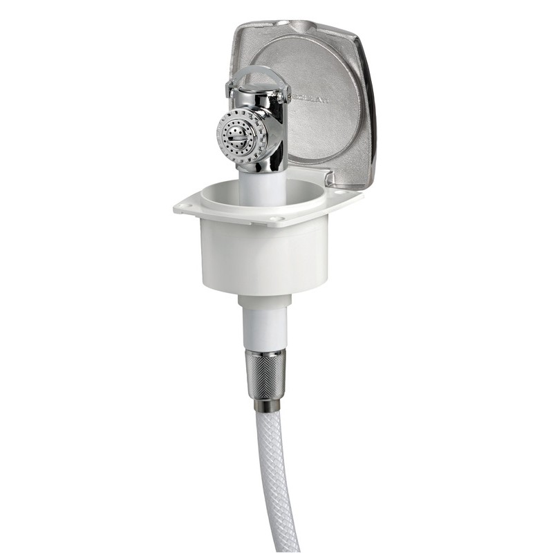 
Douche inox New Edge tuyau PVC 2,5 m 
