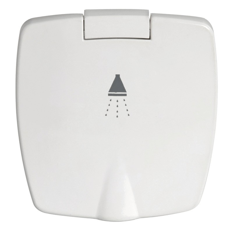 
Douche New Edge blanche tuyau nylon 4 m 
