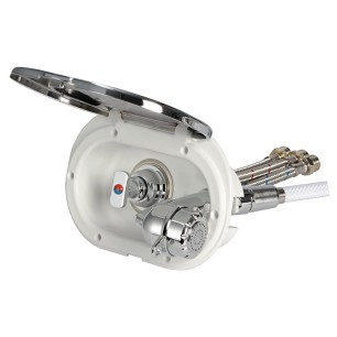 Boîte de douche ovale + mitigeur+ douche bouton-poussoir Desy| EAN 8033137093210 Ref 15.240.34