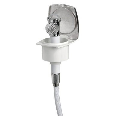 Boîtier douchette pont New Edge + douchette Mizar bouton| EAN 8033137093340 Ref 15.243.71