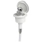 
Boîtier douche blanc Classic Evo tuyau PVC 4 mm Montage  plat
