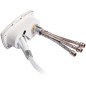 
Coffret douche New Edge blanc tuyau nylon 4 mm 
