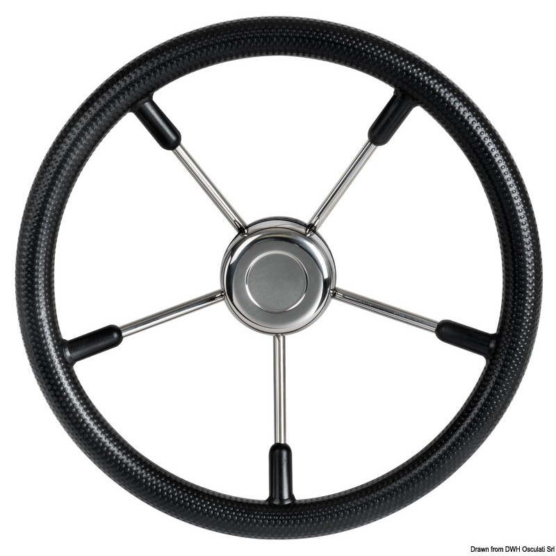 
Volant polyuréthane souple noir 400 mm 
