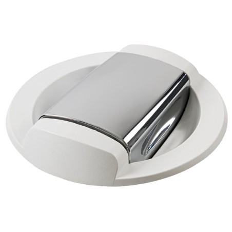 
Douche eau froide Saturn base horizontale blanche 
