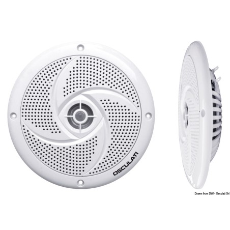 Paire d'enceintes stéréo ultra-plates double cône| EAN 8033137194078 Ref 29.742.05