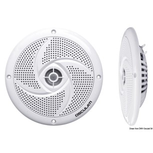 Paire d'enceintes stéréo ultra-plates double cône| EAN 8033137194030 Ref 29.742.01