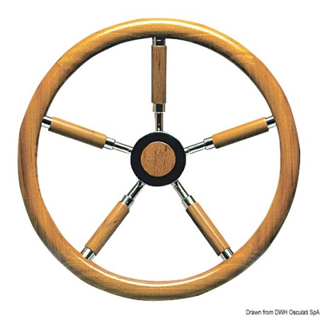Barres roue + cercle teck, branches recouvertes teck Ref 45.167.50