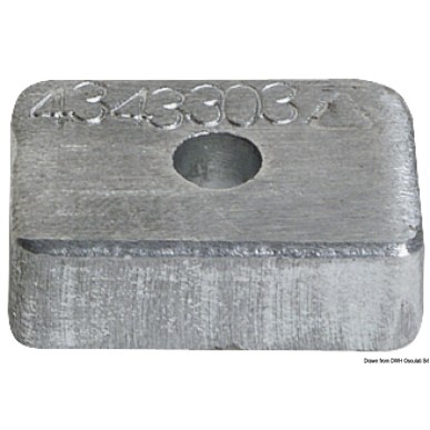 Anode Mercury 4/5/6 HP| EAN 8033137138805 Ref 43.433.04