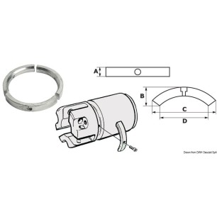 Anode hélice pieds Sail Drive/Folding Prop, série 3 pièces| EAN 8033137052774 Ref 43.535.10