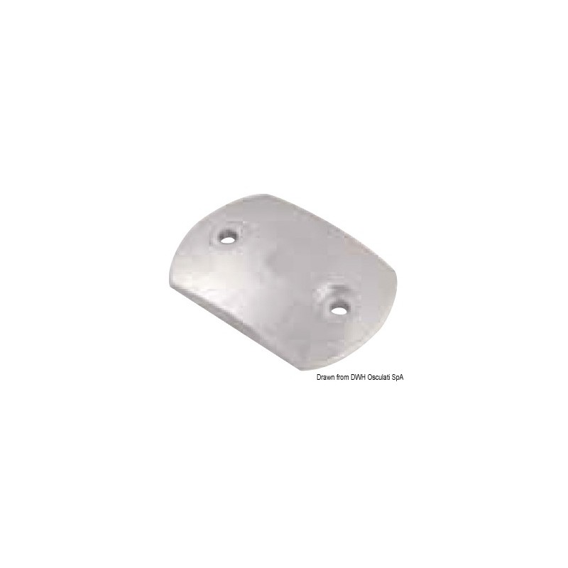 
Plaque en zinc bombée 80x55 mm 
