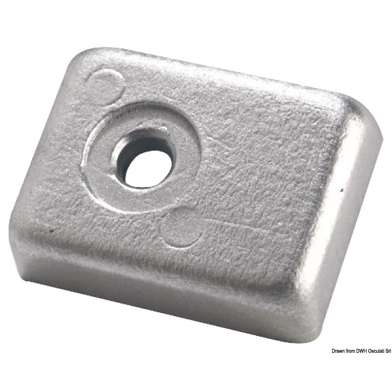 
Anode plaque tige aluminium p. 40/50 HP 4 temps 
