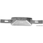 
Anode rectangulaire avec encoche 127x60x25 mm 
