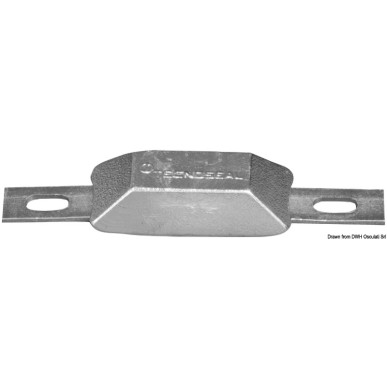 Anodes rectangulaires + encoche| EAN 8033137140853 Ref 43.907.02