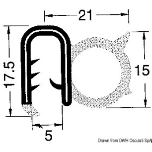 Profilés entourer fibre de verre| EAN 8033137143144 Ref 44.493.02