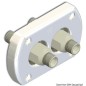 
Passe paroi blanche double raccord 
