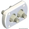 
Passe paroi blanche double raccord 
