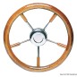 
Volant inox avec couronne en acajou 350 mm 
