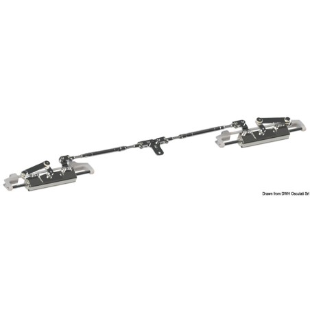 Barre accouplement moteurs hors-bord + timoneries hydrauliques Ref 45.156.30